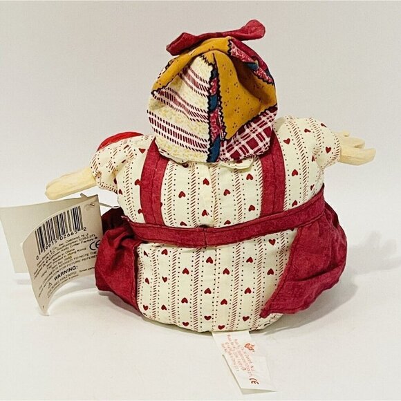 Folk Art Valentine’s Duck Hot Lips The Country Folks Beanbag Shelf Sitter 2665 - Picture 3 of 6